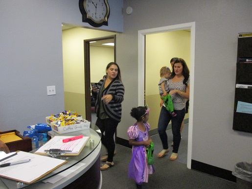 Our first Trick or Treaters in the office